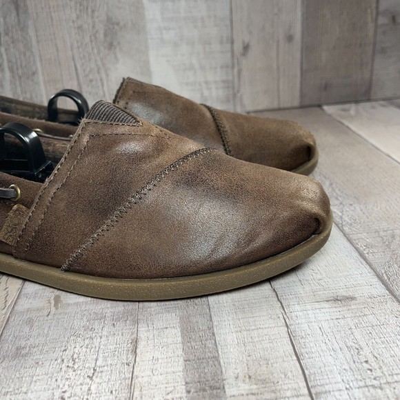 BOBS by Skechers Chill Luxe Buttoned Up Women's Leather Slip On Flats Size 9.5 - Picture 11 of 13